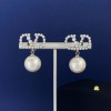 Valentino Pearl Letter Earrings