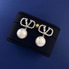 Valentino Pearl Letter Earrings