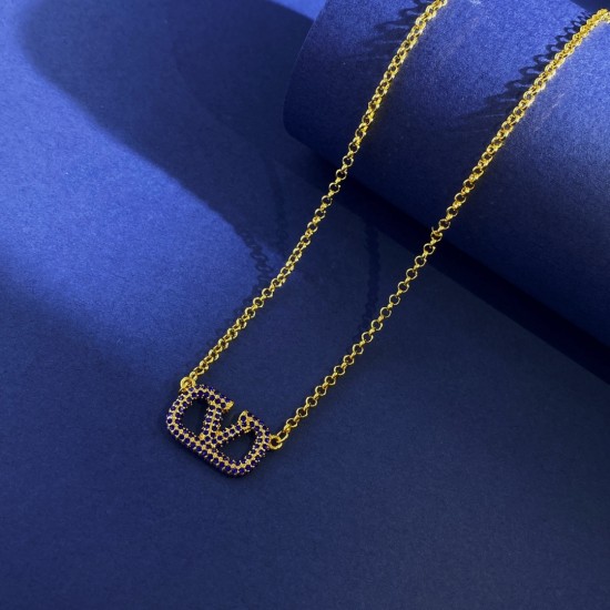 Valentino Blue Diamond Necklace