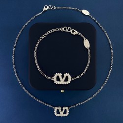 Valentino Necklace/Bracelet 2in1 Set