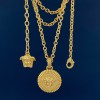 Versace Greek Circular Medusa Necklace