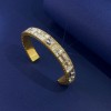 Versace Natural Zircon Decorated Open Bracelet