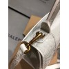 BALENCIAGA WOMEN'S HOURGLASS SMALL HANDBAG CROCODILE EMBOSSED