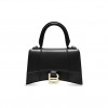 BALENCIAGA WOMEN'S HOURGLASS SMALL HANDBAG BOX IN BLACK