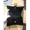 BALENCIAGA WOMEN'S HOURGLASS SMALL HANDBAG BOX IN BLACK