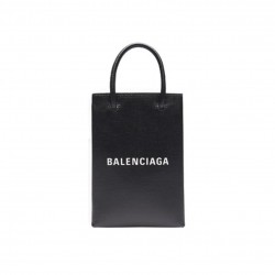 BALENCIAGA MINI SHOPPING BAG IN BLACK