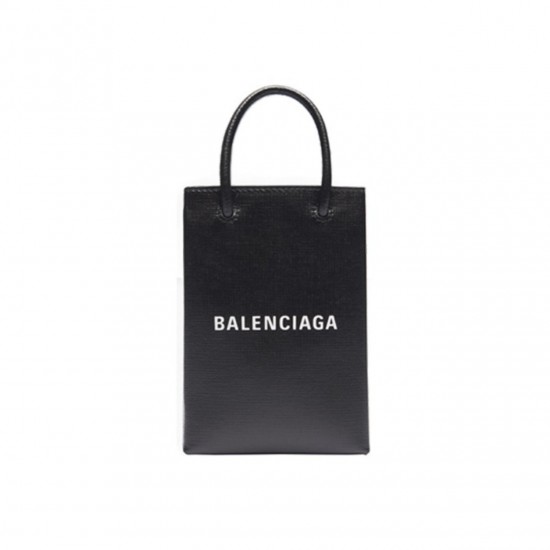 BALENCIAGA MINI SHOPPING BAG IN BLACK