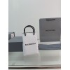 BALENCIAGA MINI SHOPPING BAG IN WHITE