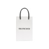 BALENCIAGA MINI SHOPPING BAG IN WHITE