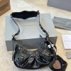 BALENCIAGA WOMEN'S LE CAGOLE XS SHOULDER BAG IN BLACK