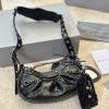 BALENCIAGA WOMEN'S LE CAGOLE XS SHOULDER BAG IN BLACK