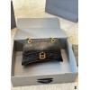 BALENCIAGA WOMEN'S CRUSH MEDIUM CHAIN BAG IN BLACK