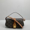 CELINE CLUTCH ON STRAP TABOU IN TRIOMPHE CANVAS AND CALFSKIN