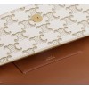 CELINE CLUTCH ON STRAP TABOU IN TRIOMPHE CANVAS AND CALFSKIN