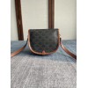 CELINE MEDIUM FOLCO BAG IN TRIOMPHE CANVAS AND CALFSKINTAN