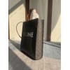 CELINE SMALL CABAS VERTICAL IN TRIOMPHE CANVAS AND CALFSKIN