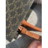 CELINE SMALL CABAS VERTICAL IN TRIOMPHE CANVAS AND CALFSKIN