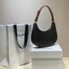 CELINE AVA BAG IN TRIOMPHE CANVAS AND CALFSKINTAN