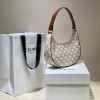 CELINE AVA BAG IN TRIOMPHE CANVAS AND CALFSKINTAN