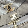 CHANEL 31 MINI SHOPPING BAG IN SHINY CRUMPLED CALFSKIN WITH GOLD-TONE METAL BLACK