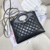 CHANEL 31 MINI SHINY CALFSKIN SHOPPING BAG BLACK