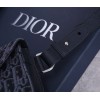 DIOR SADDLE MESSENGER BAG OBLIQUE JACQUARD IN NOIR