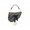 DIOR CANVAS MINI SADDLE HAND BAG ROYAL BLUE