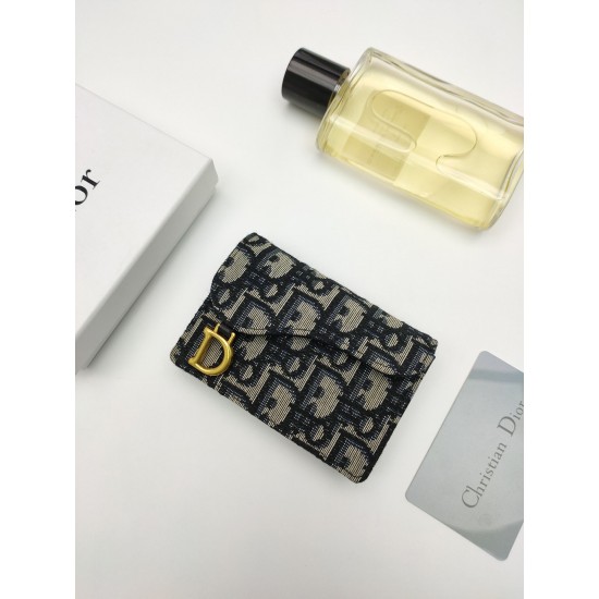 DIOR SADDLE FLAP CARD HOLDER