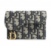 DIOR SADDLE FLAP CARD HOLDER