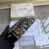 DIOR SADDLE LOTUS WALLET