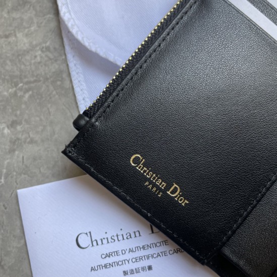 DIOR SADDLE LOTUS WALLET