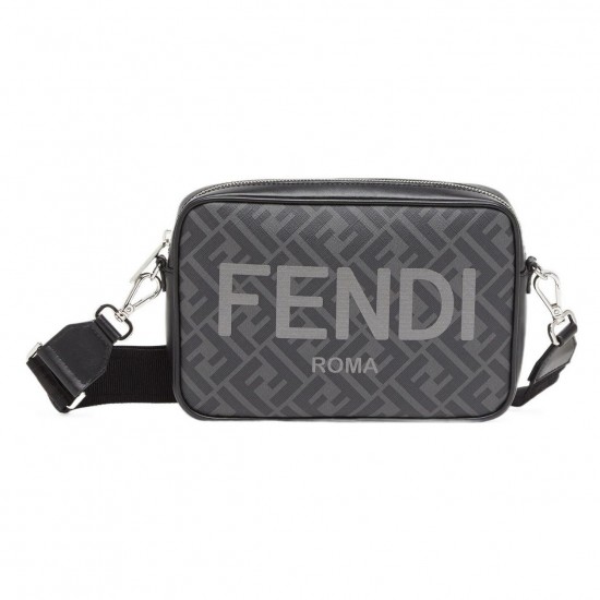 FENDI ROMA CAMERA CASE LEATHER BAG