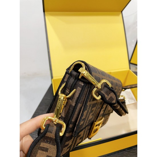 FENDI BAGUETTE JACQUARD FF FABRIC BAG