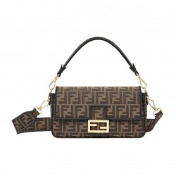 FENDI BAGUETTE JACQUARD FF FABRIC BAG