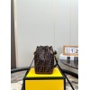 FENDI MON TRESOR BROWN LEATHER MINI BAG