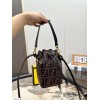 FENDI MON TRESOR BROWN LEATHER MINI BAG