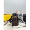 FENDI MON TRESOR BROWN LEATHER MINI BAG