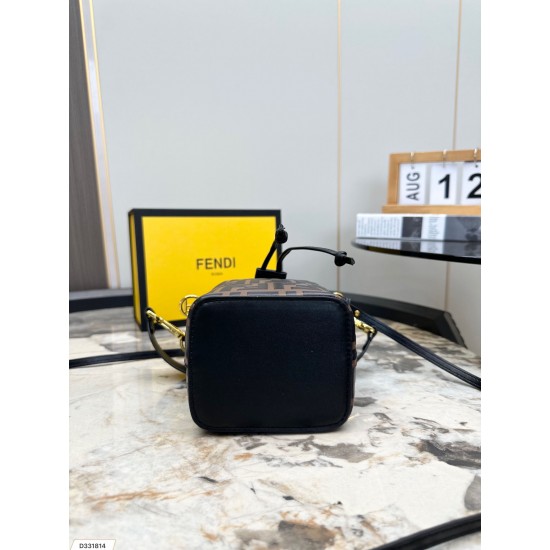 FENDI MON TRESOR BROWN LEATHER MINI BAG