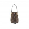 FENDI MON TRESOR BROWN LEATHER MINI BAG