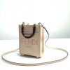 FENDI MINI SUNSHINE SHOPPER LEATHER MINI BAG