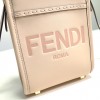 FENDI MINI SUNSHINE SHOPPER LEATHER MINI BAG