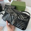 GUCCI GG MARMONT PATENT SMALL SHOULDER BAG