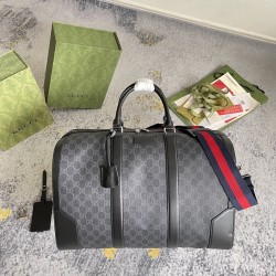 GUCCI GG BLACK CARRY-ON DUFFLE