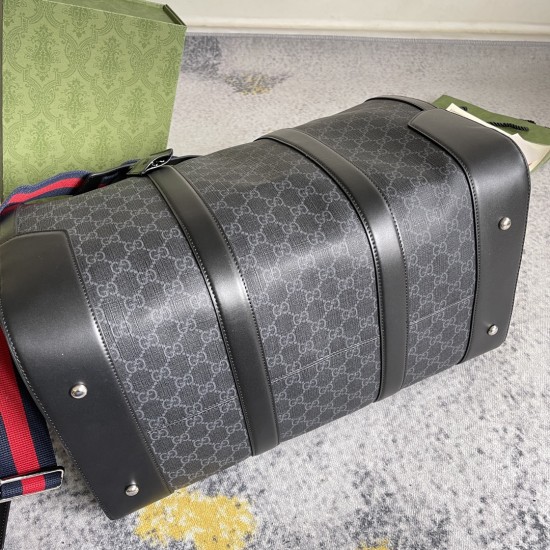 GUCCI GG BLACK CARRY-ON DUFFLE