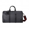 GUCCI GG BLACK CARRY-ON DUFFLE