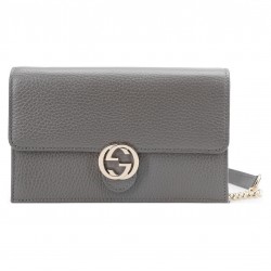 GUCCI INTERLOCKING G CHAIN WALLET SHOULDER BAG