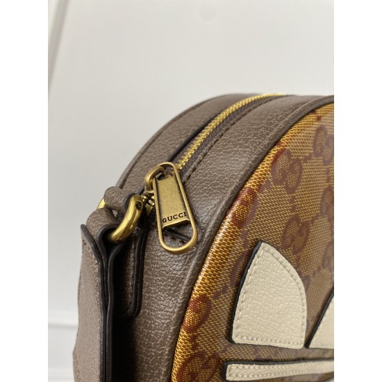 GUCCI OPHIDIA MINI GG ROUND SHOULDER BAG