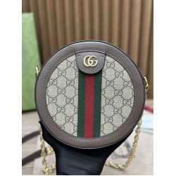 GUCCI OPHIDIA MINI GG ROUND SHOULDER BAG