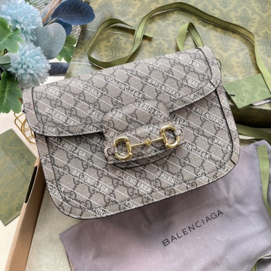 GUCCI X BALENCIAGA HORSEBIT 1955 SHOULDER BAG 