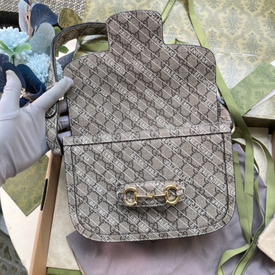 GUCCI X BALENCIAGA HORSEBIT 1955 SHOULDER BAG 